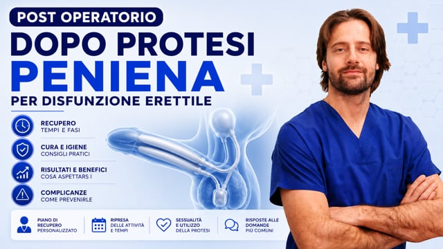 Post operatorio dopo protesi peniena per disfunzione erettile